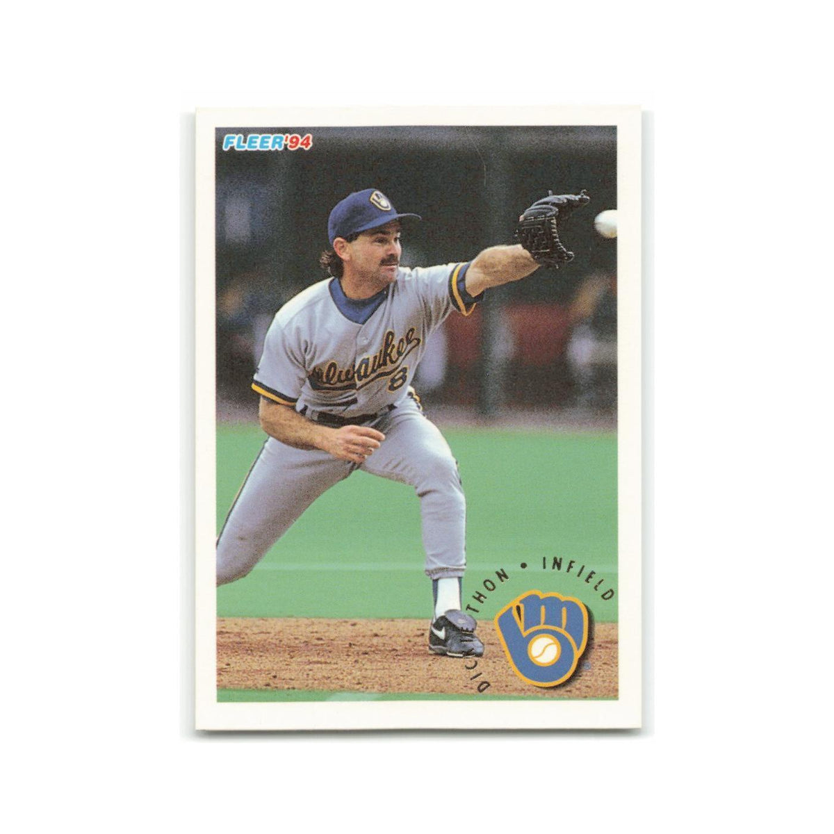 Dickie Thon 1994 Fleer #193 Milwaukee Brewers Baseball Card NM