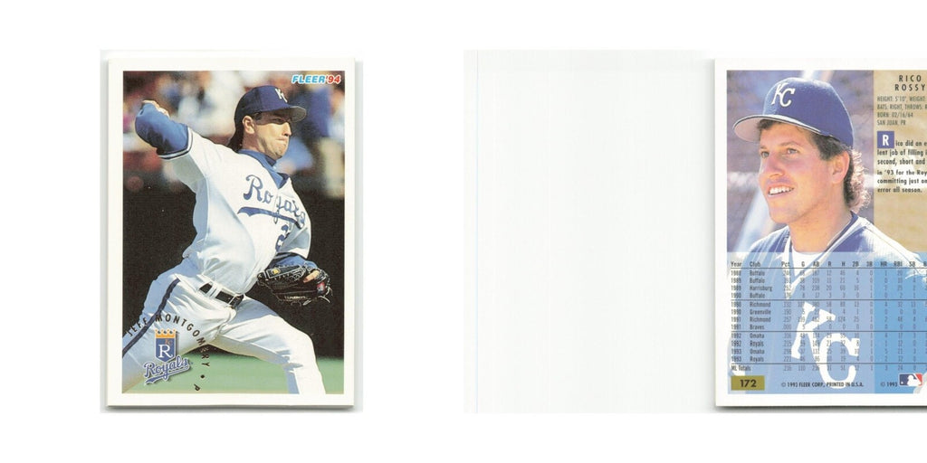 Jeff Montgomery 1994 Fleer #170 Kansas City Royals Baseball Card NM