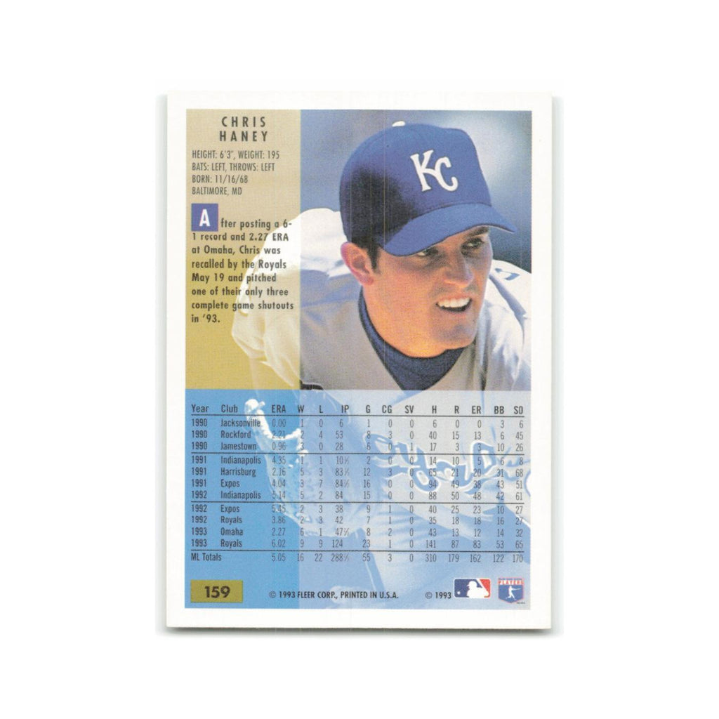 Chris Haney 1994 Fleer #159 Kansas City Royals Baseball Card NM