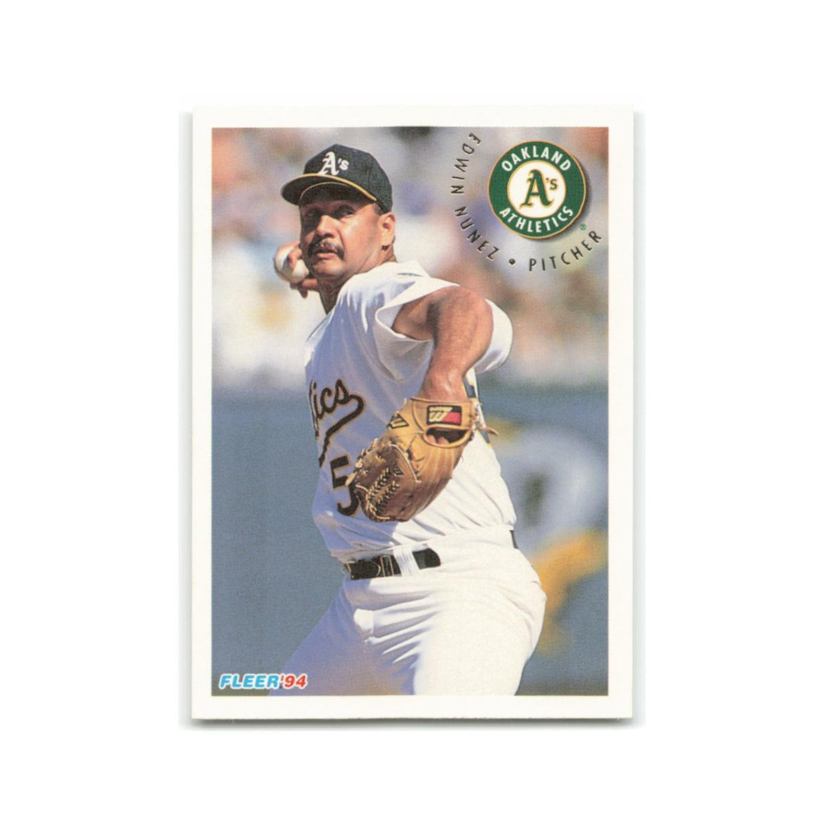 Edwin Nunez 1994 Fleer #271 Oakland Athletics Baseball Card NM