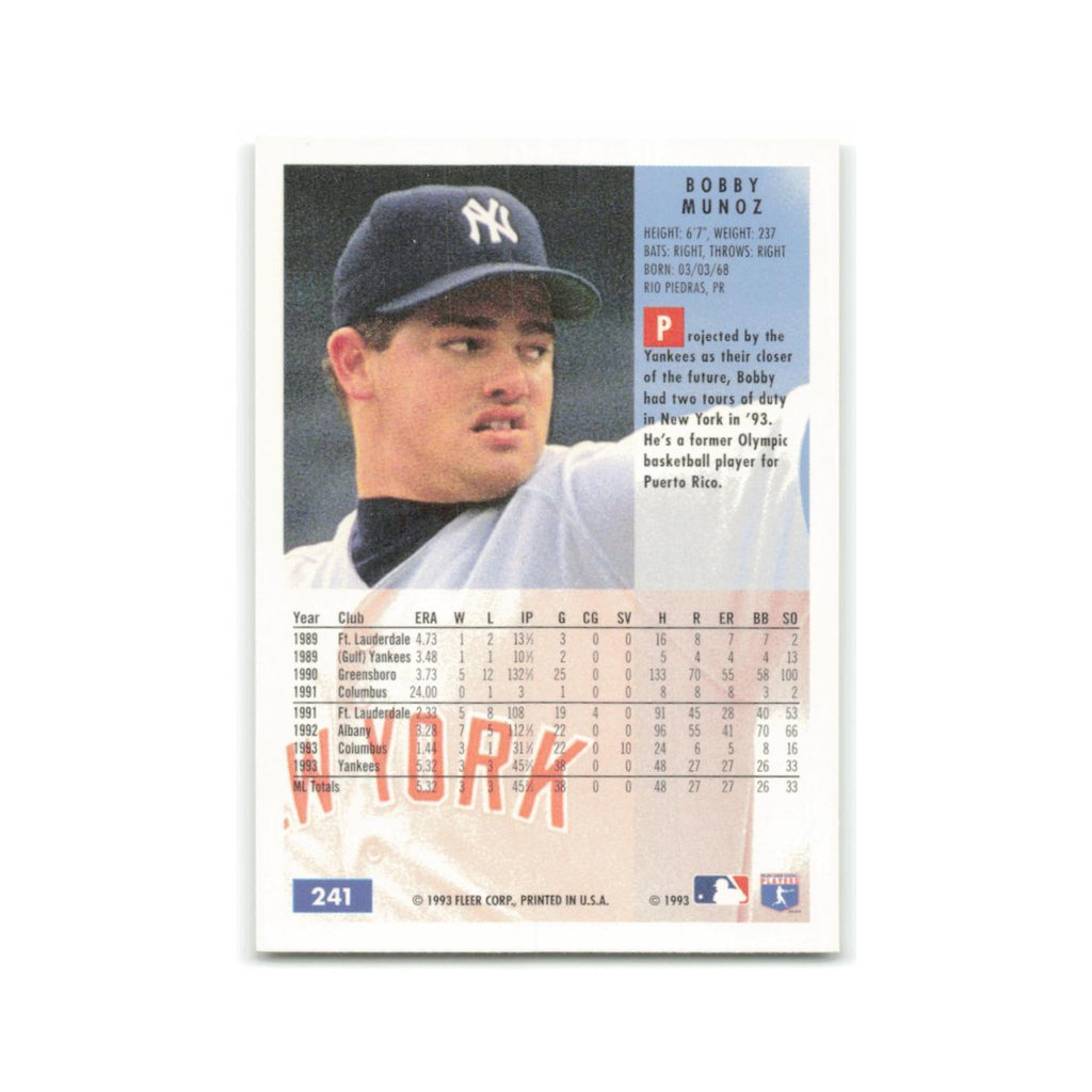 Bobby Munoz 1994 Fleer #241 New York Yankees Baseball Card NM
