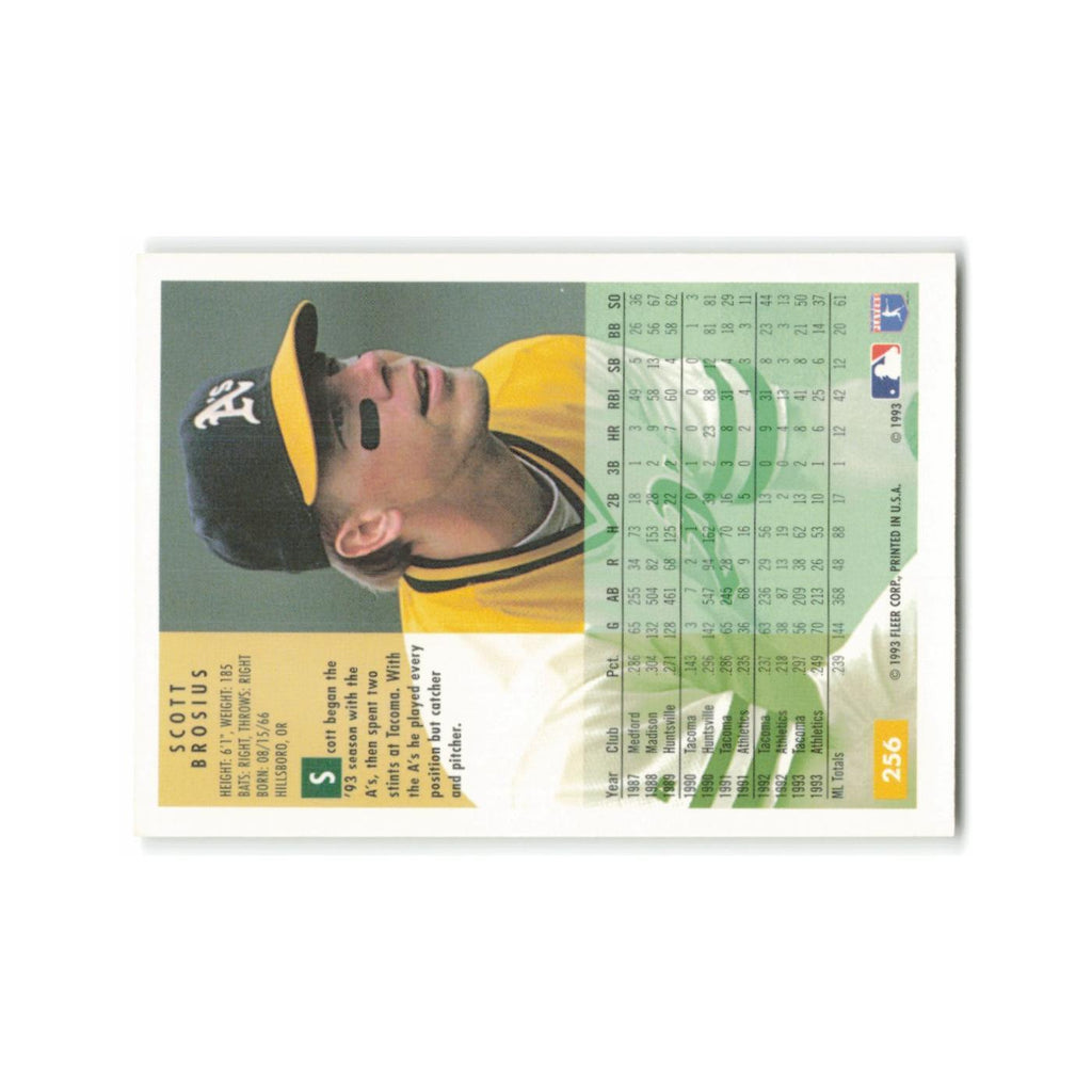 Scott Brosius 1994 Fleer #256 Oakland Athletics Baseball Card NM