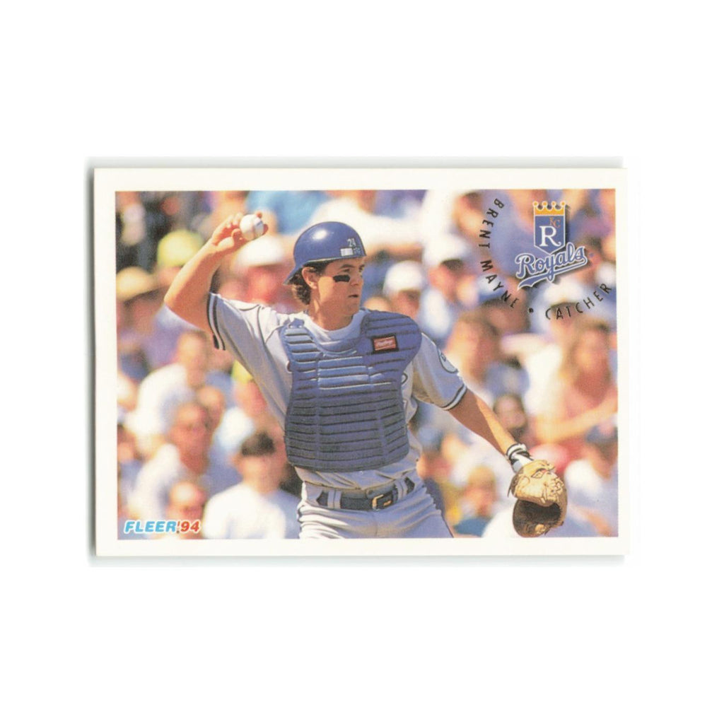 Brent Mayne 1994 Fleer #166 Kansas City Royals Baseball Card NM