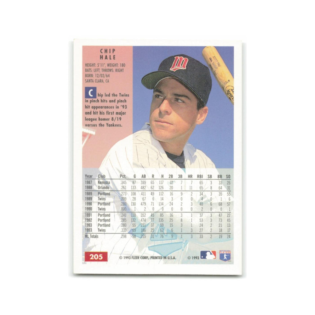 Chip Hale 1994 Fleer #205 Minnesota Twins Baseball Card NM