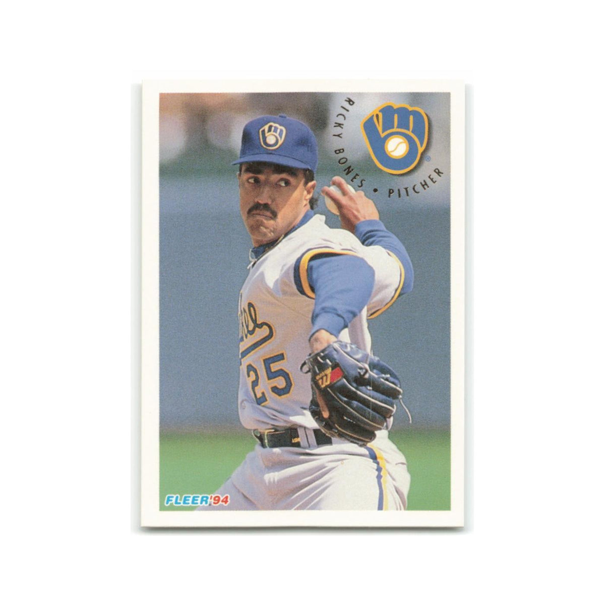 Ricky Bones 1994 Fleer #174 Milwaukee Brewers Baseball Card NM