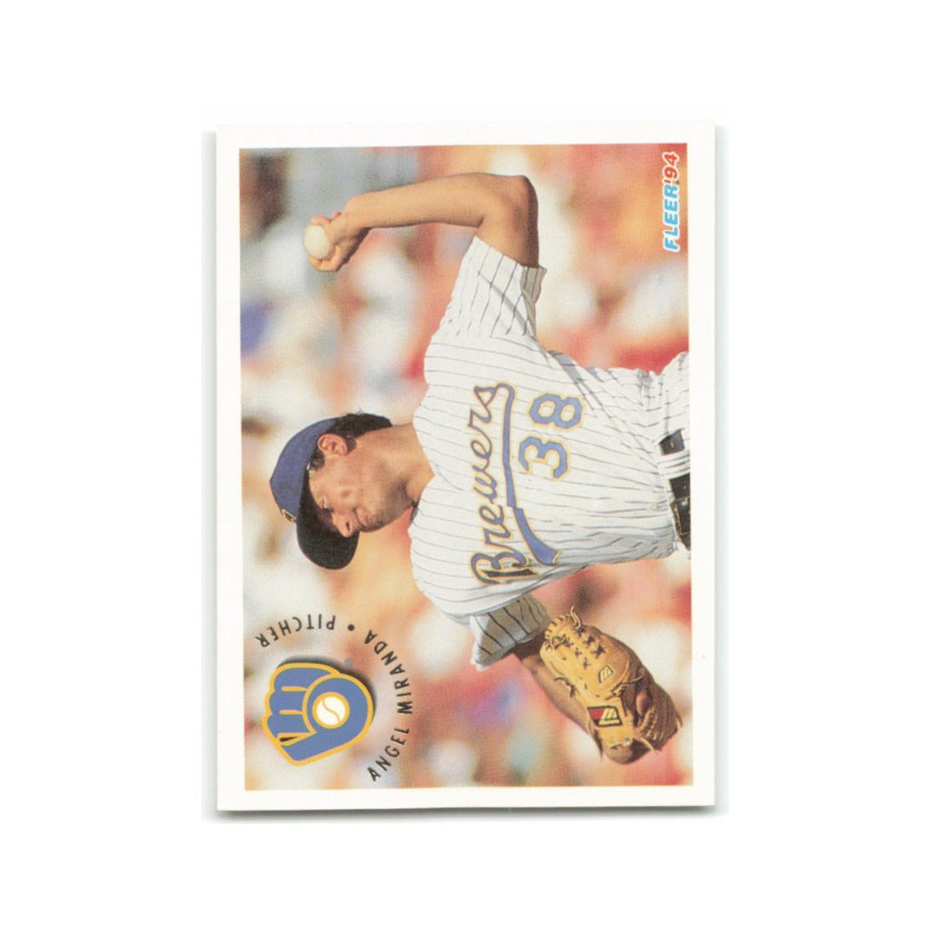 Angel Miranda 1994 Fleer #184 Milwaukee Brewers Baseball Card NM