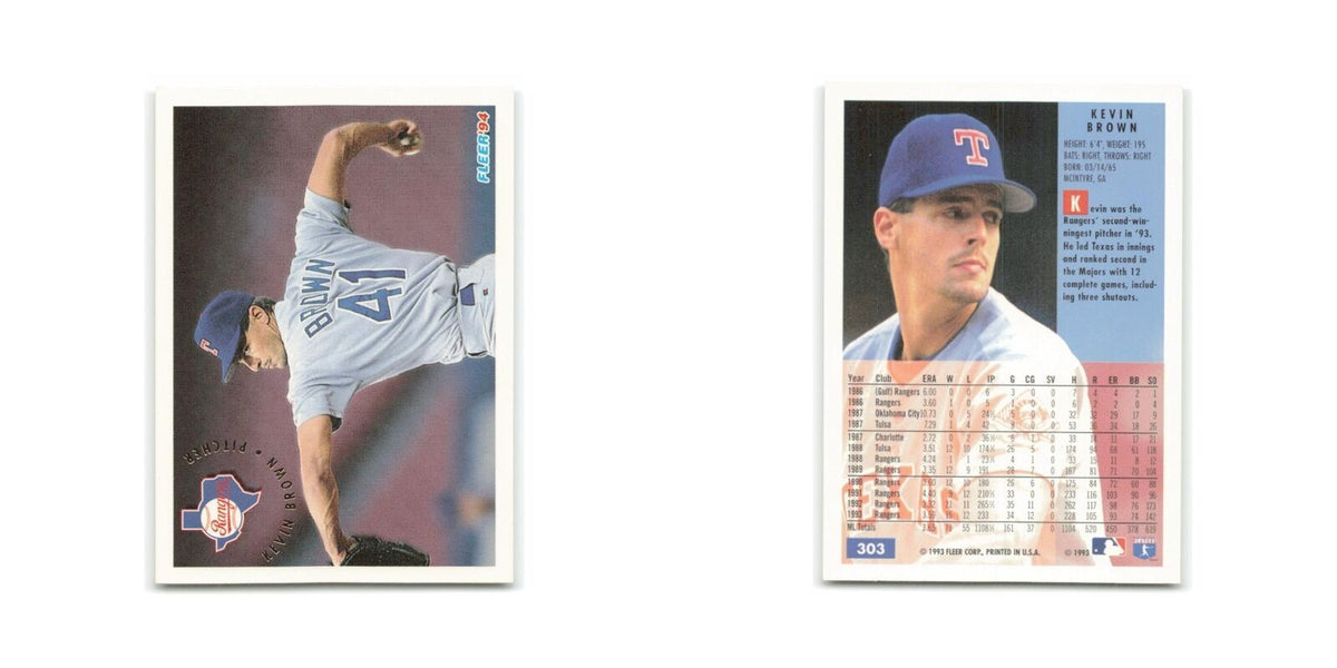 Kevin Brown 1994 Fleer #303 Texas Rangers Baseball Card NM