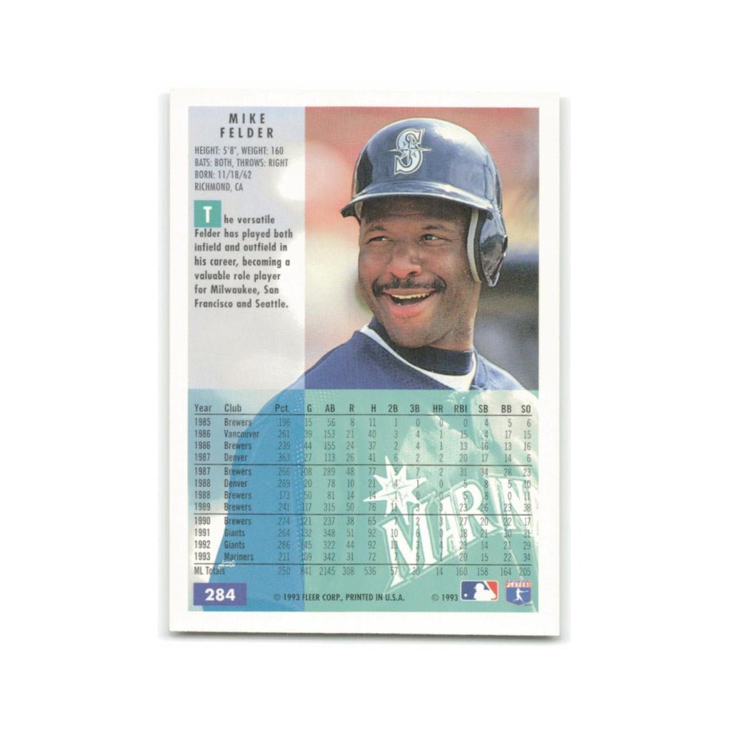 Mike Felder 1994 Fleer #284 Seattle Mariners Baseball Card NM