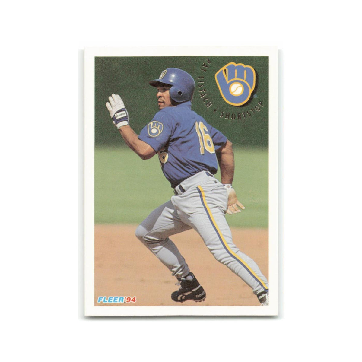 Pat Listach 1994 Fleer #181 Milwaukee Brewers Baseball Card NM