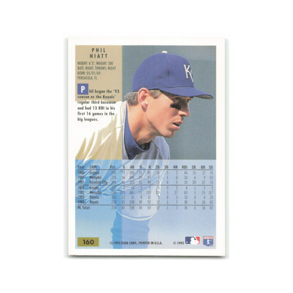 Phil Hiatt 1994 Fleer #160 Kansas City Royals Baseball Card NM