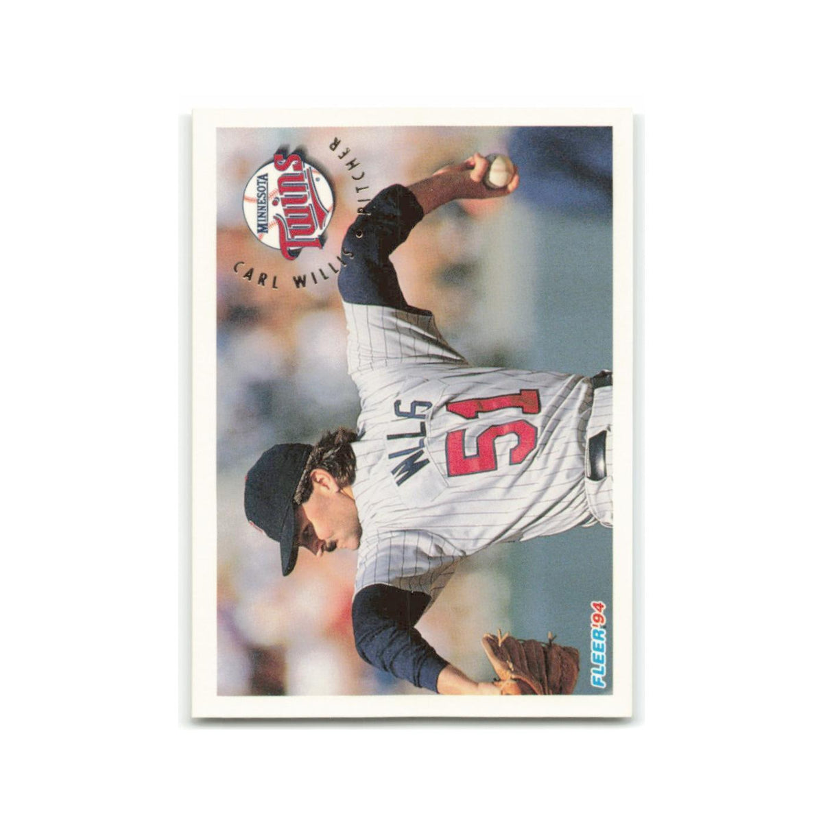Carl Willis 1994 Fleer #222 Minnesota Twins Baseball Card NM