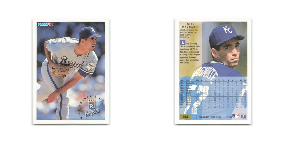 Mike Magnate 1994 Fleer #165 Kansas City Royals Baseball Card NM