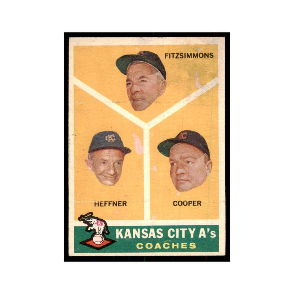 1960 Topps Fitzsimmons/Heffner/Cooper Baseball Cards #462