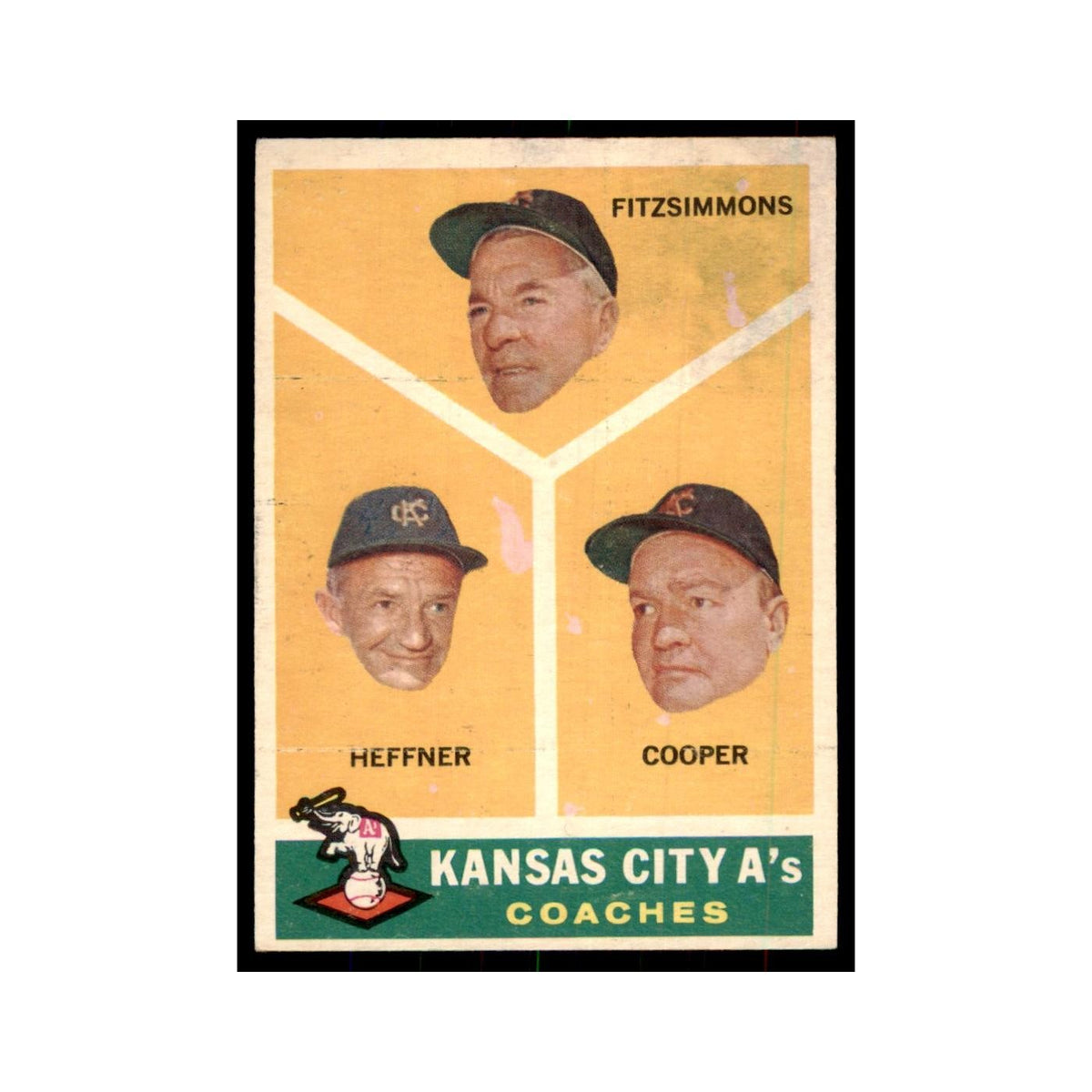 1960 Topps Fitzsimmons/Heffner/Cooper Baseball Cards #462