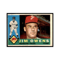 1960 Topps Jim Owens Baseball Cards #185