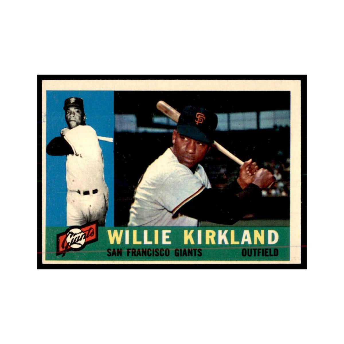 1960 Topps Willie Kirkland Baseball Cards #172