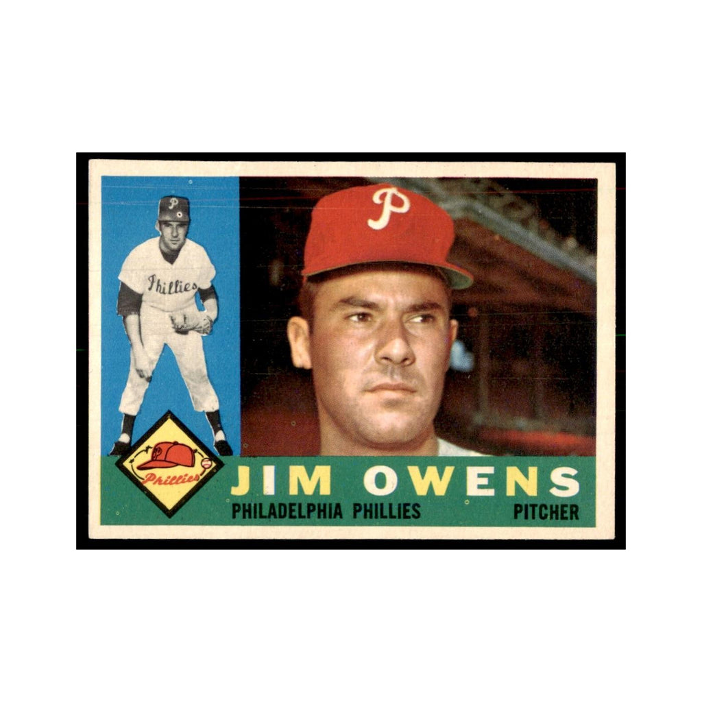 1960 Topps Jim Owens Baseball Cards #185