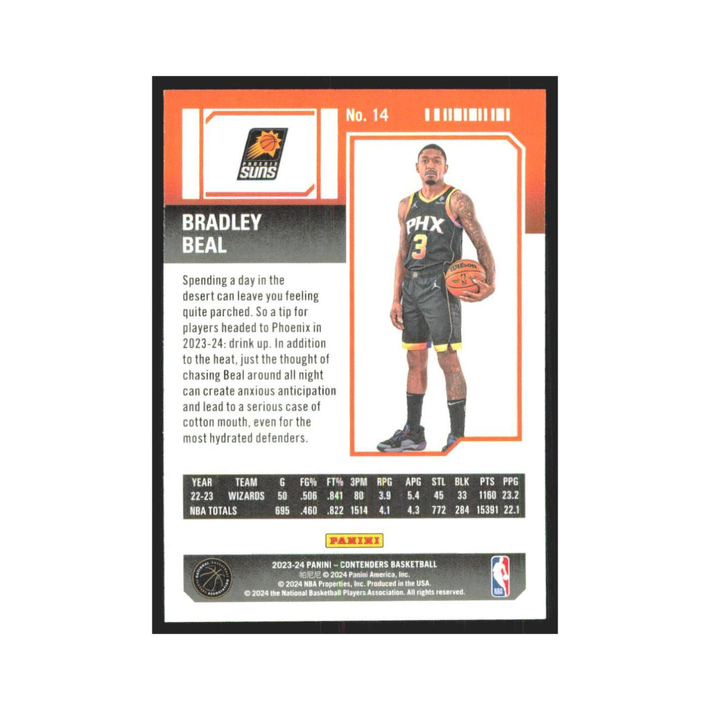 2023 Panini Contenders Bradley Beal Suns #14