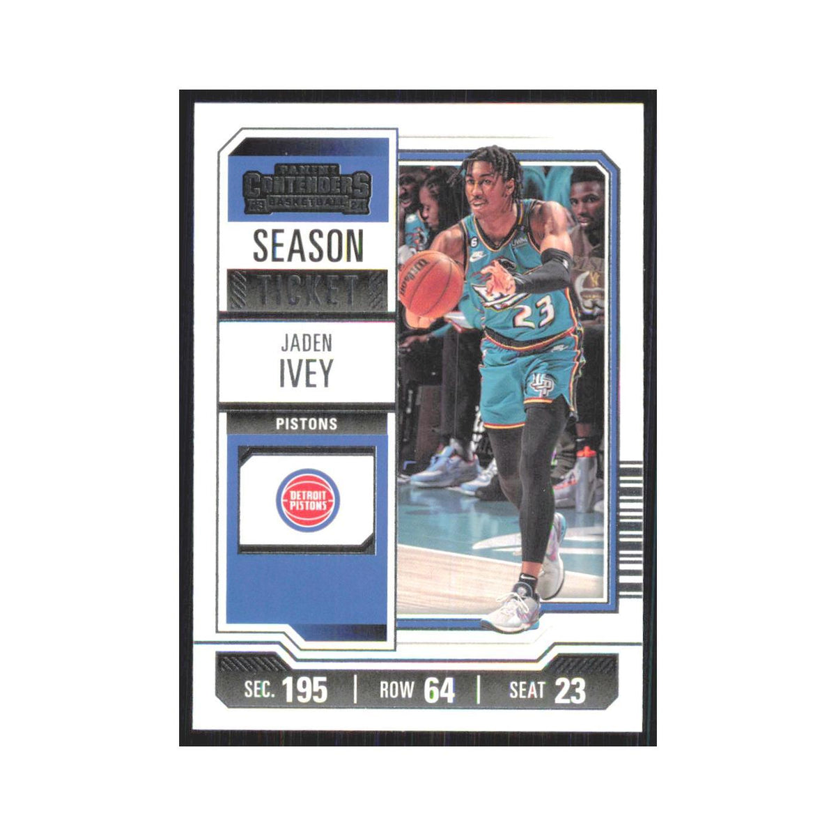 2023 Panini Contenders Jaden Ivey Pistons #44