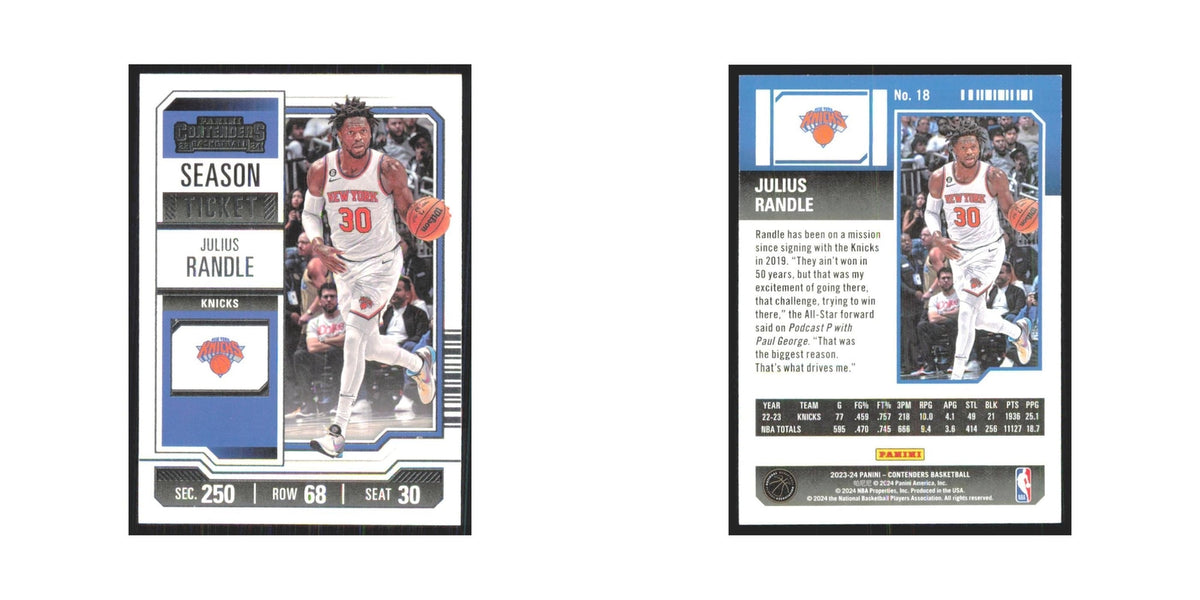 2023 Panini Contenders Julius Randle Knicks #18