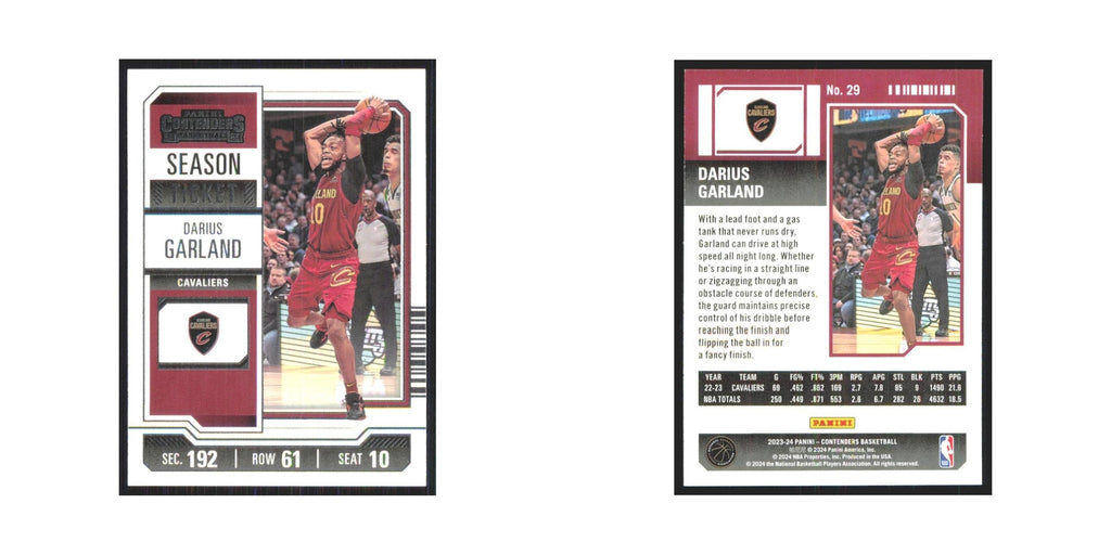 2023 Panini Contenders Darius Garland Cavaliers #29