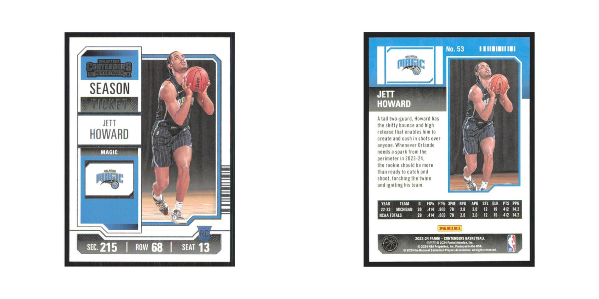 2023 Panini Contenders Jett Howard Magic #53