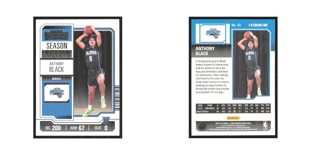 2023 Panini Contenders Anthony Black Magic #35