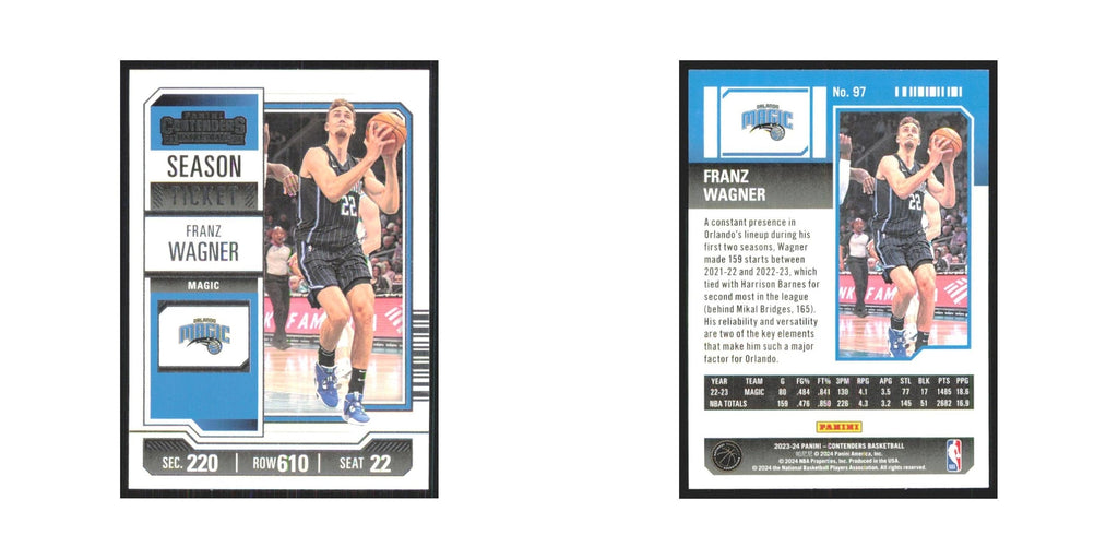 2023 Panini Contenders Franz Wagner Magic #97