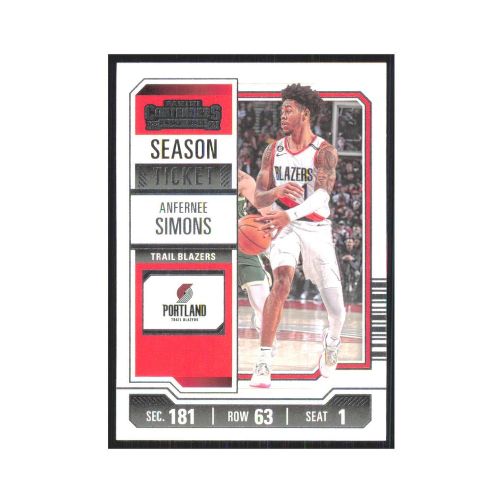 2023 Panini Contenders Anfernee Simons Blazers #54