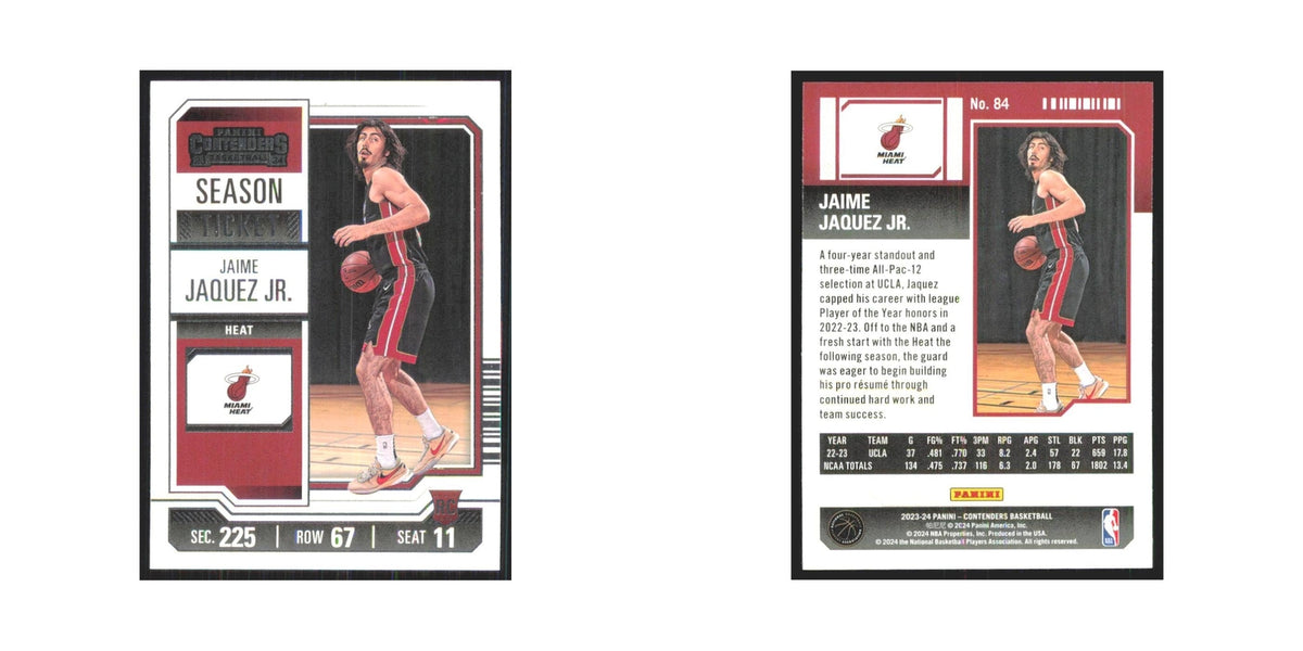 2023 Panini Contenders Jaime Jaquez Jr. Heat #84