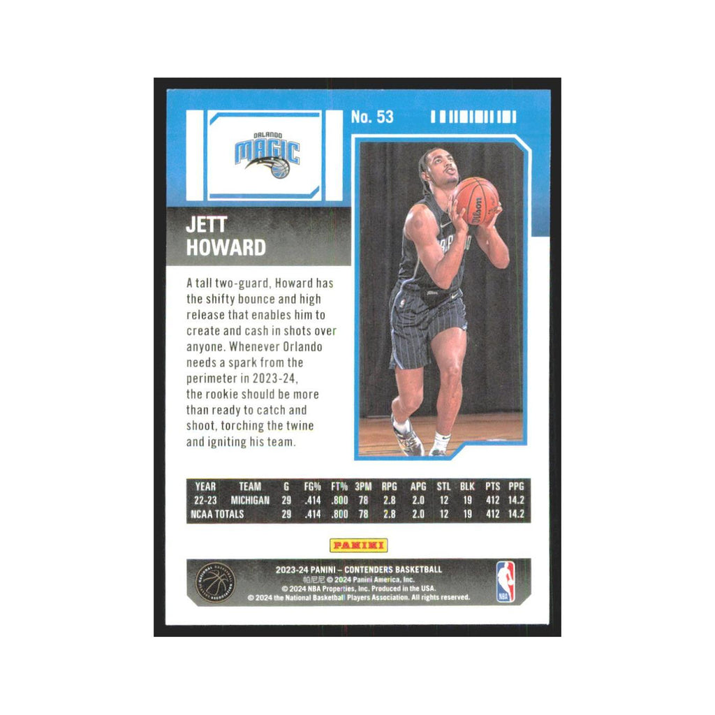 2023 Panini Contenders Jett Howard Magic #53