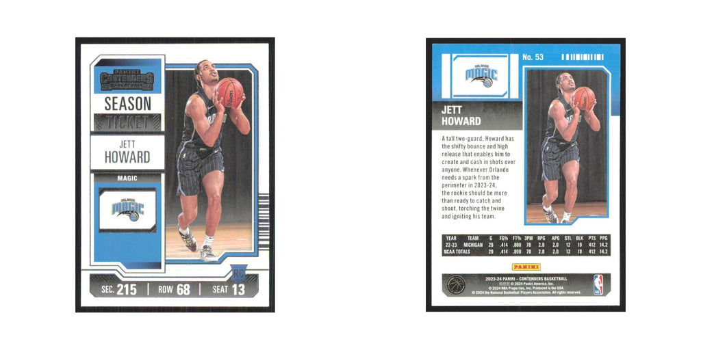2023 Panini Contenders Jett Howard Magic #53
