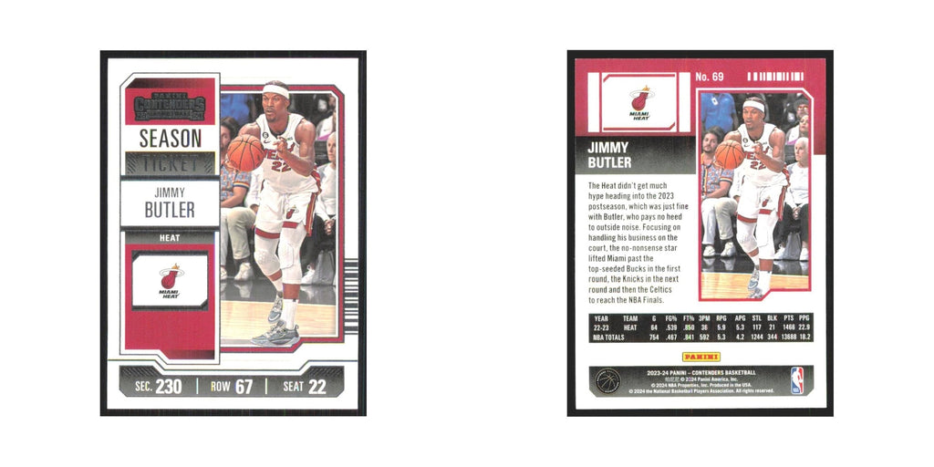 2023 Panini Contenders Jimmy Butler Heat #69