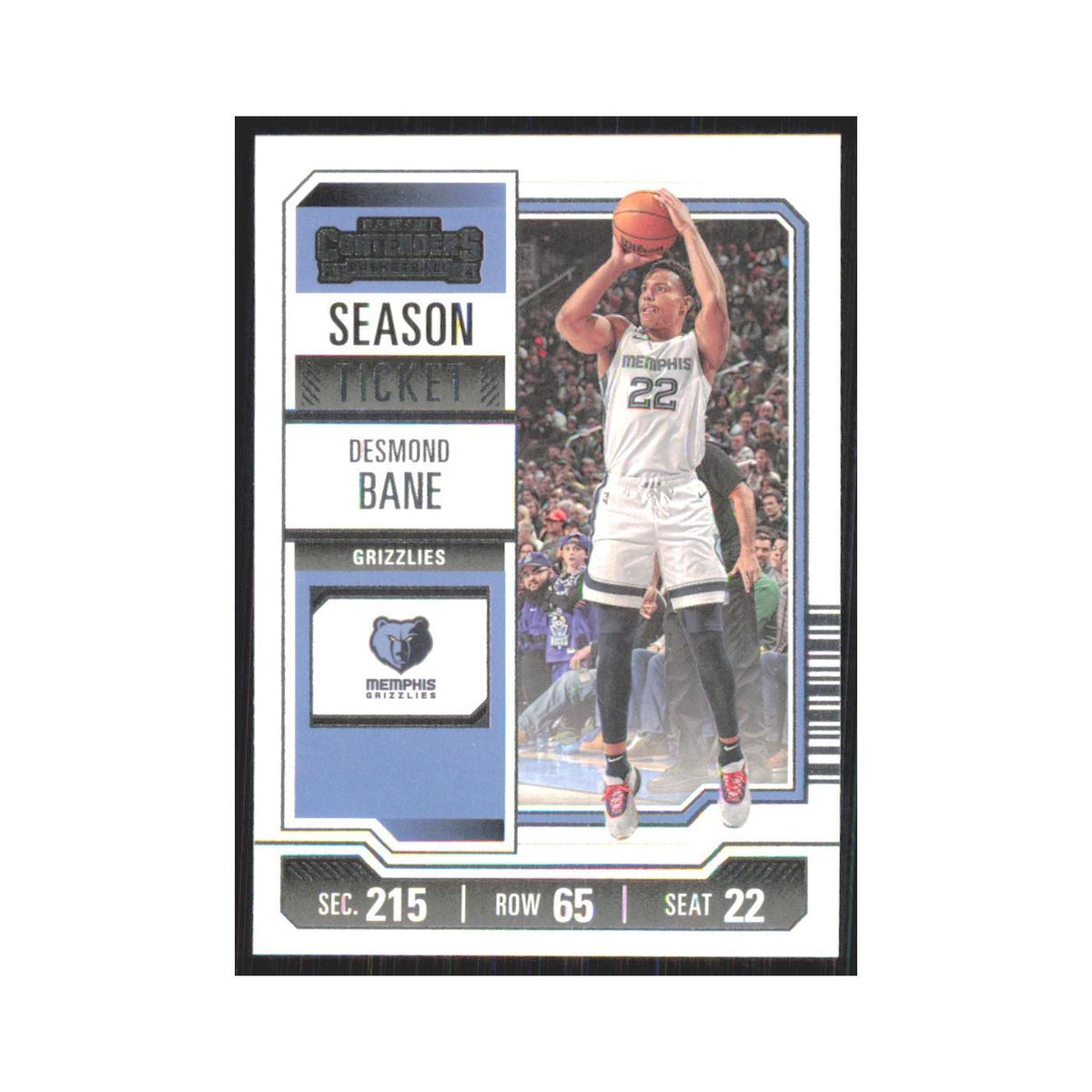 2023 Panini Contenders Desmond Bane Grizzlies #96