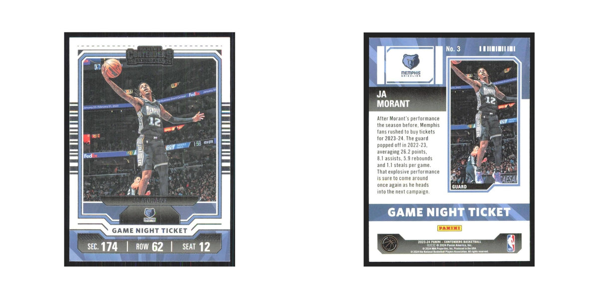 2023 Panini Contenders Ja Morant Grizzlies #3