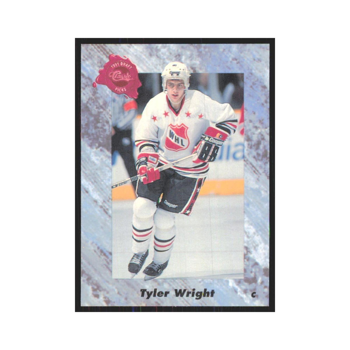 Tyler Wright 1991 Classic #10 Edmonton Oilers Hockey Card NM
