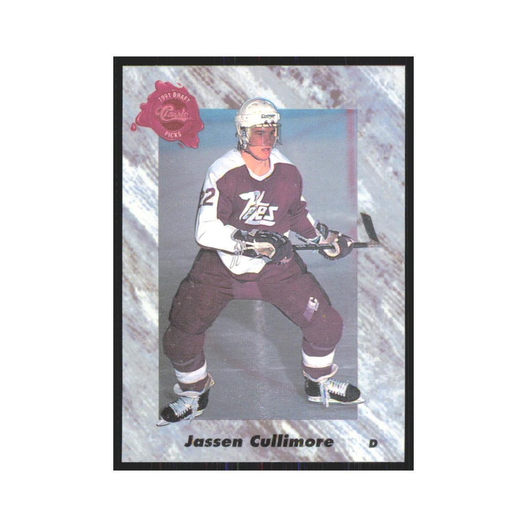 Jassen Cullimore 1991 Classic #26 Vancouver Canucks Hockey Card NM