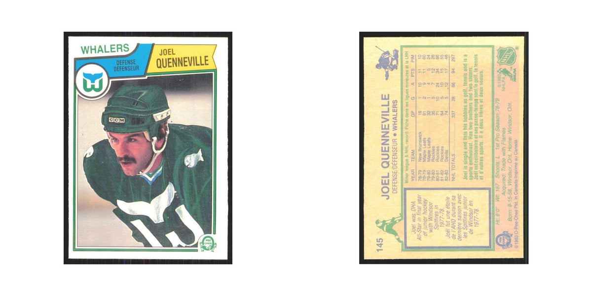 Joel Quenneville 1983-84 O Pee Chee #145 Hartford Whalers Hockey Card NM