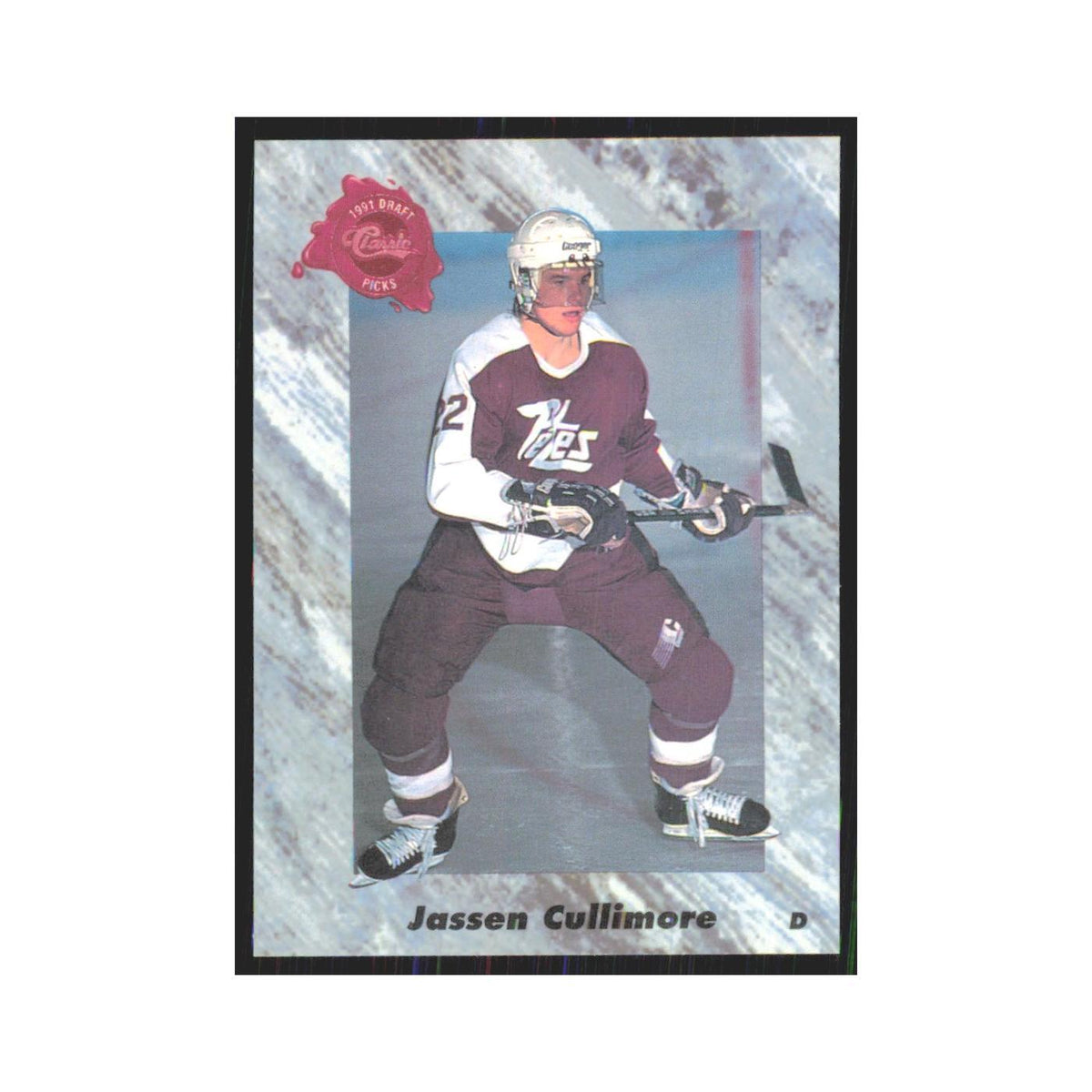Jassen Cullimore 1991 Classic #26 Vancouver Canucks Hockey Card NM