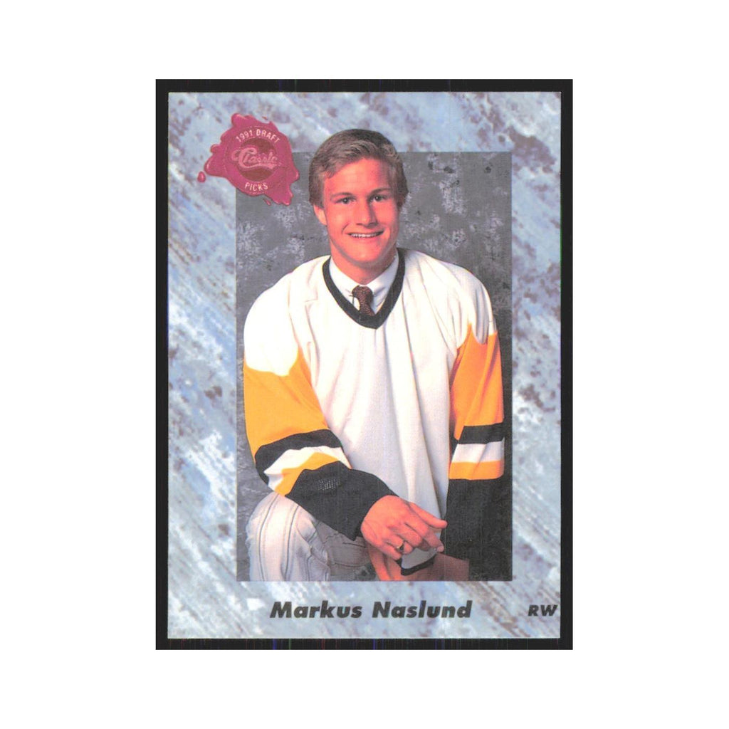 Markus Naslund 1991 Classic #13 Pittsburgh Penguins Hockey Card NM