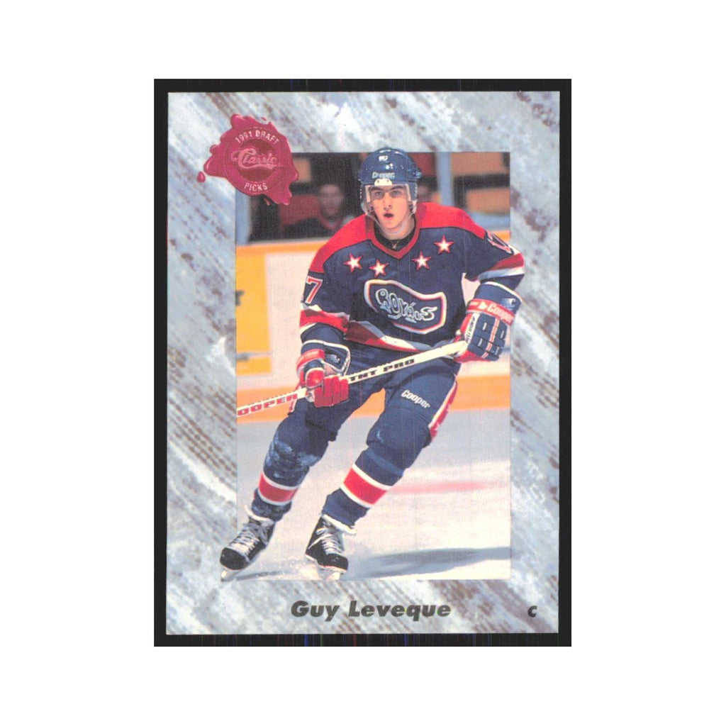 Guy Leveque 1991 Classic #36 Los Angeles Kings Hockey Card NM