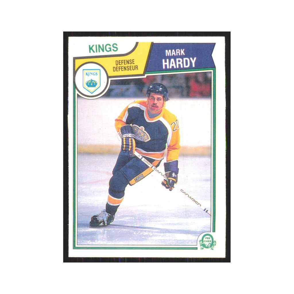Mark Hardy 1983-84 O Pee Chee #155 Los Angeles Kings Hockey Card NM