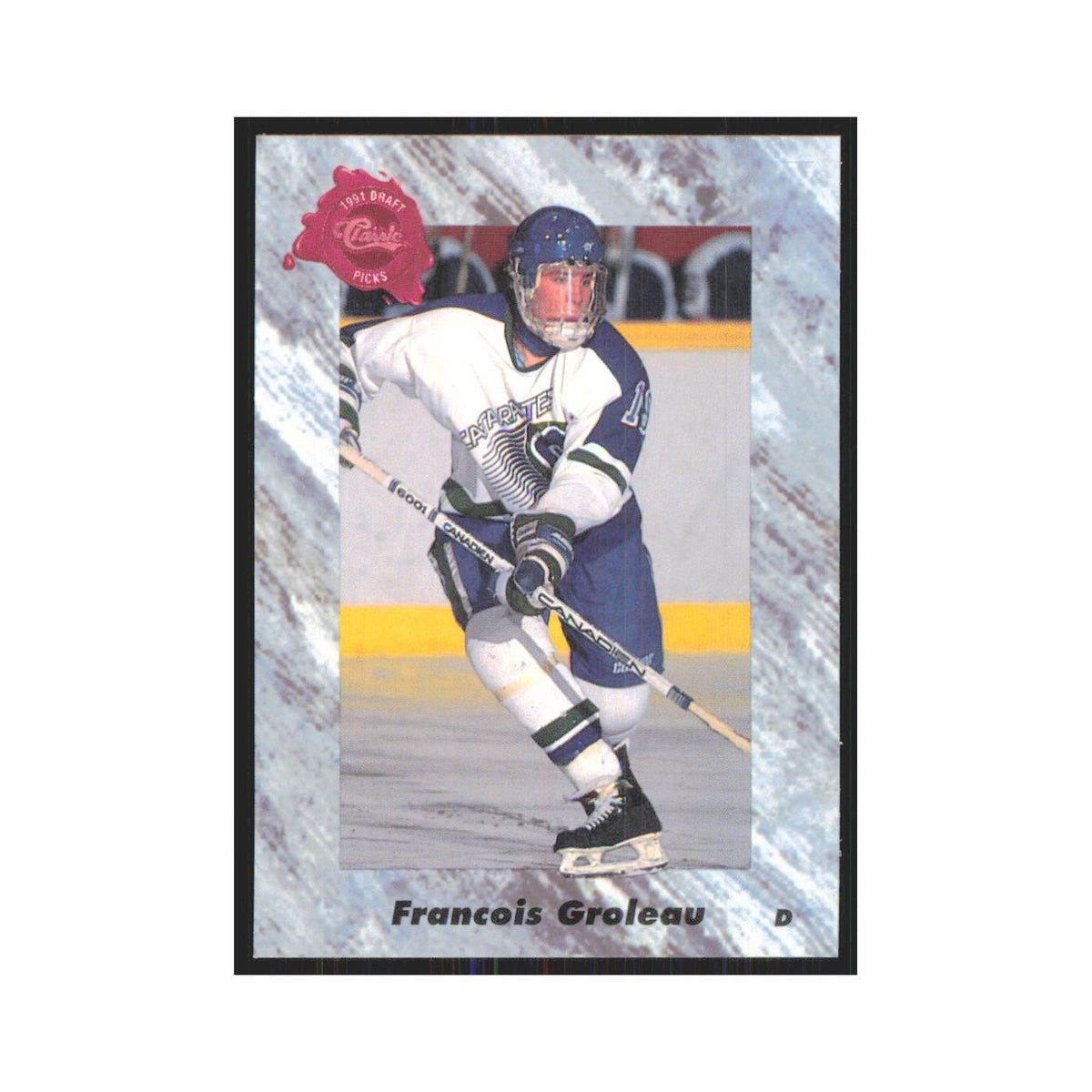Francois Groleau 1991 Classic #35 Calgary Flames Hockey Card NM