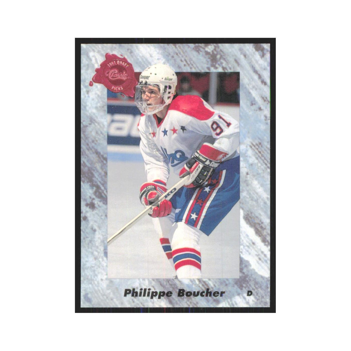 Philippe Boucher 1991 Classic #11 Buffalo Sabres Hockey Card NM