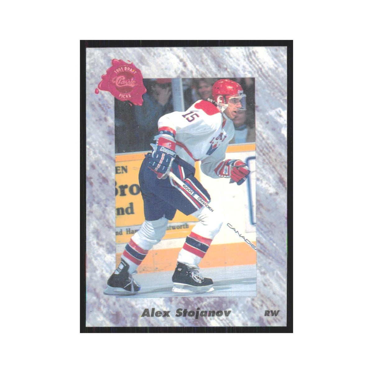 Alex Delvecchio 1991 Classic #6 Detroit Red Wings Hockey Card NM