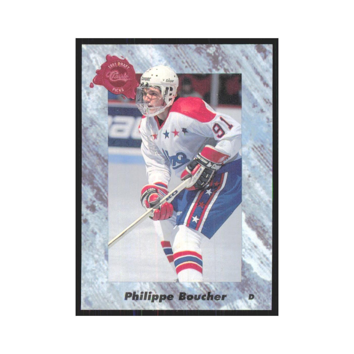 Philippe Boucher 1991 Classic #11 Buffalo Sabres Hockey Card NM