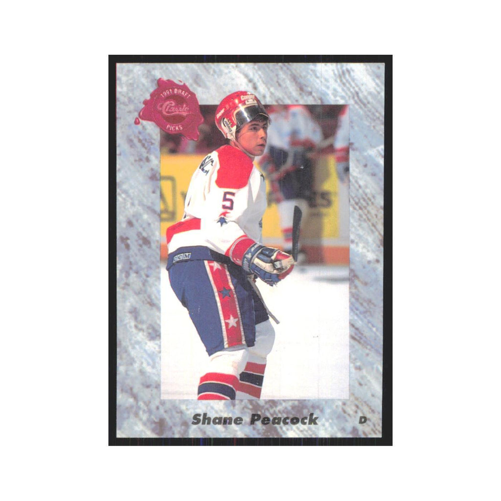 Shane Peacock 1991 Classic #48 Pittsburgh Penguins Hockey Card NM