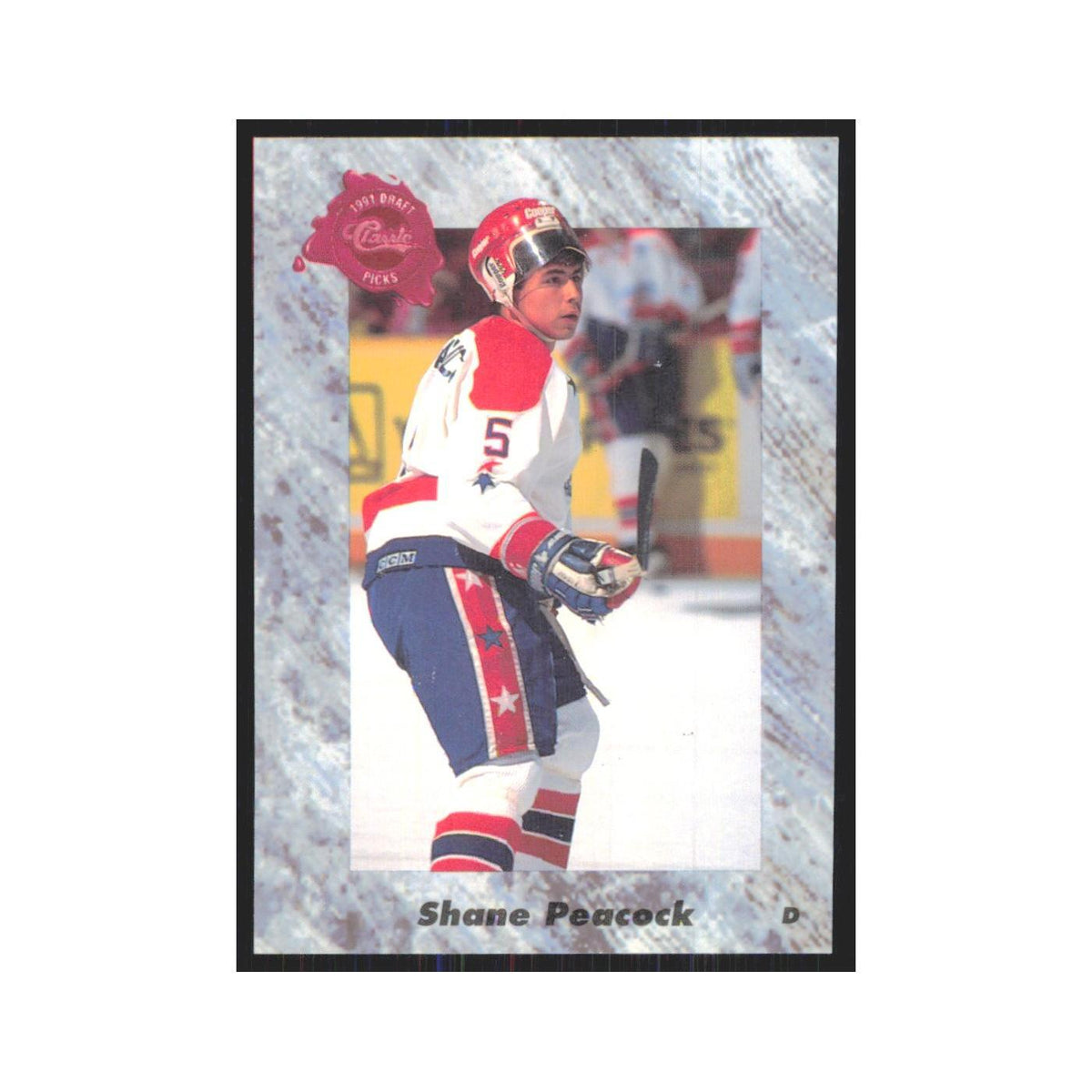 Shane Peacock 1991 Classic #48 Pittsburgh Penguins Hockey Card NM