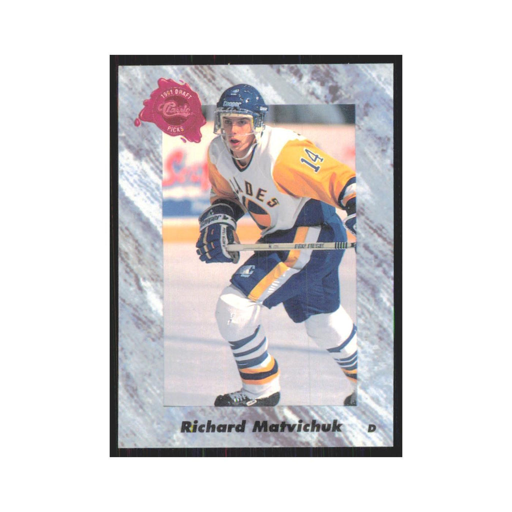 Richard Matvichuk 1991 Classic #7 Minnesota North Stars Hockey Card NM
