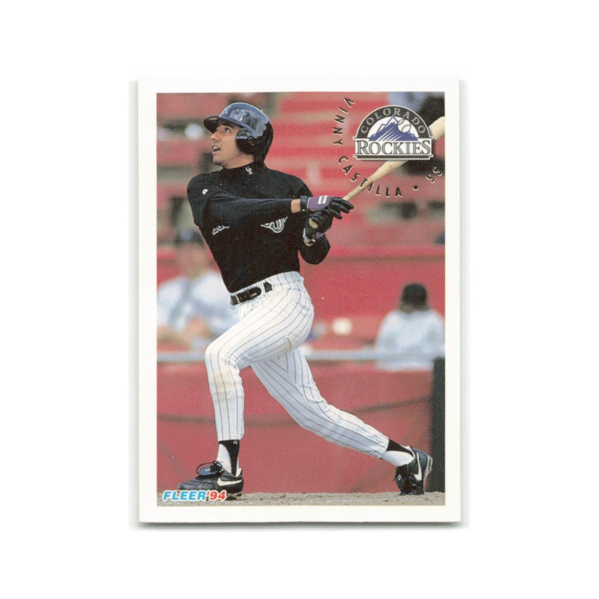 Vinny Castilla 1994 Fleer #437 Colorado Rockies Baseball Card NM